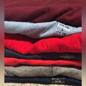 7 Boys Polo Ralph Lauren Long Sleeve Shirts Size Large – Graphic & Solid